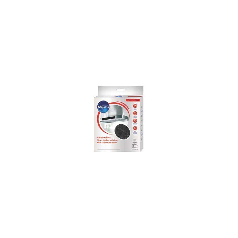 foto del prodotto filtro a carbone compatibile con whirlpool 48400008674 f196 fac529 196mm wpro per cappuccio espirante
