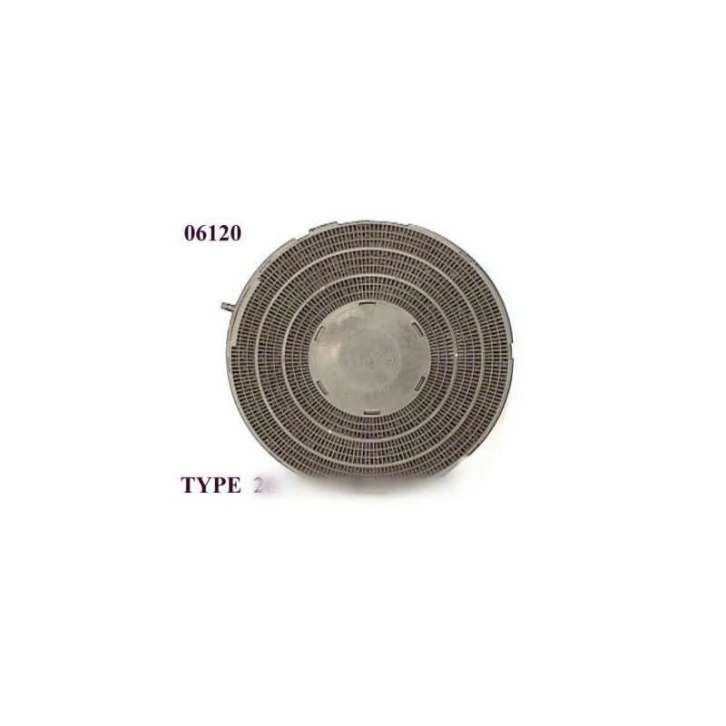 foto del prodotto filtro a carbone rotondo tipo 26 al pezzo cappa aspirante whirlpool 51077