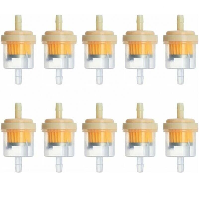 foto del prodotto filtro a cartuccia magnetico da 10 pezzi per rimuovere le impurit dalla benzina, filtro carburante rapido, adatto per motociclette, tosaerba e