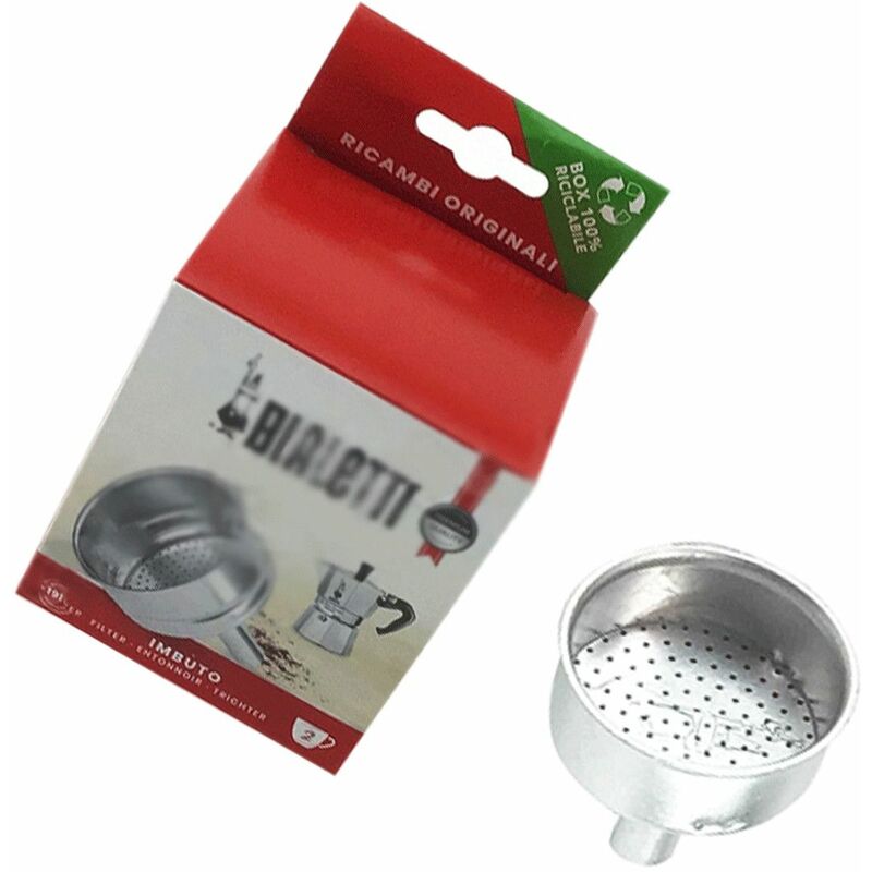 foto del prodotto filtro a imbuto da 2 tazze moka originale macchina da caff , caffettiera bialetti 4368078