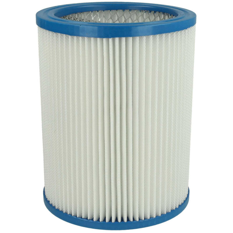 foto del prodotto filtro a pieghe piatte compatibile con fein dustex 25, 40 aspiratore umido secco cartuccia filtrante, carta plastica, bianco vhbw
