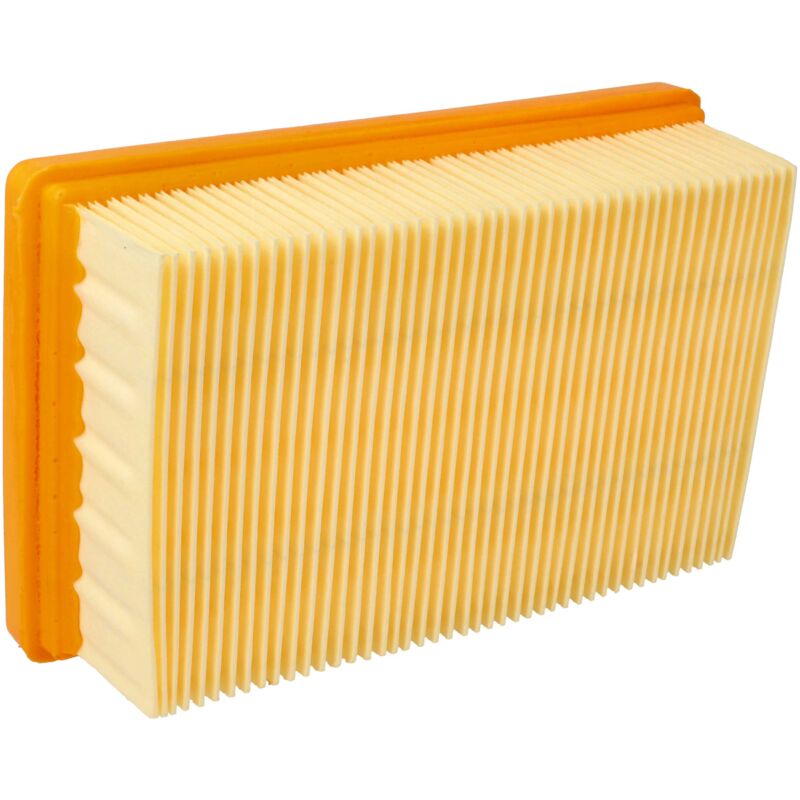 foto del prodotto filtro a pieghe piatte compatibile con k rcher mv4 car kit, mv4 premium, mv5 p, mv5 p premium aspirapolvere - elemento filtrante - vhbw