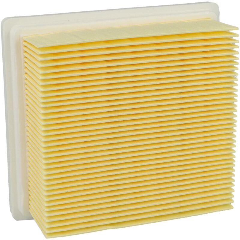 foto del prodotto filtro a pieghe piatte compatibile con starmix av p-615, av p-15 18v aspiratore umido secco - giallo bianco 3000 cm - vhbw