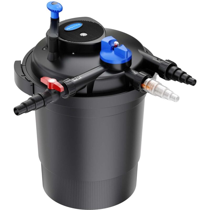 foto del prodotto filtro a pressione per laghetto sunsun cpf 10000 con uvc da 11 w 10.000 l h