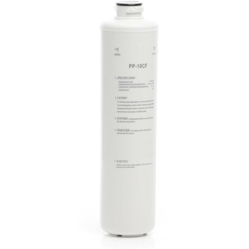 foto del prodotto filtro a sedimenti pp 10cf 10 con filtrazione 5 cartuccia filtrante in pp per trattamento acqua naturewater