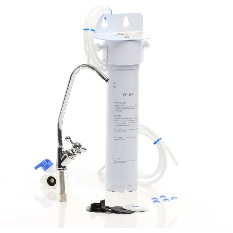 foto del prodotto filtro acqua a cartuccia nw-1-pp, sistema di filtrazione sottolavello, filtro pp a sedimenti - naturewater