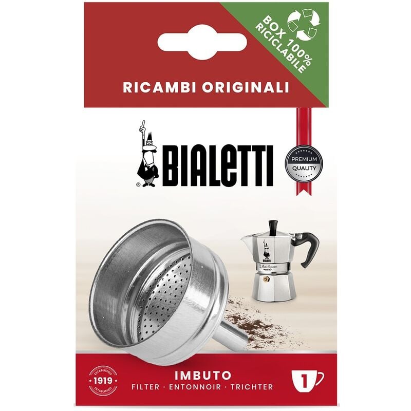 foto del prodotto filtro ad imbuto 1 tz bialetti moka ricambi 800131