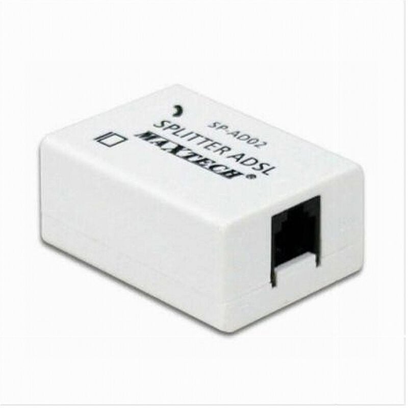 foto del prodotto filtro adsl splitter telefonico rj11 3 ingressi femmina sdoppiatore sp-ad02 - - maxtech