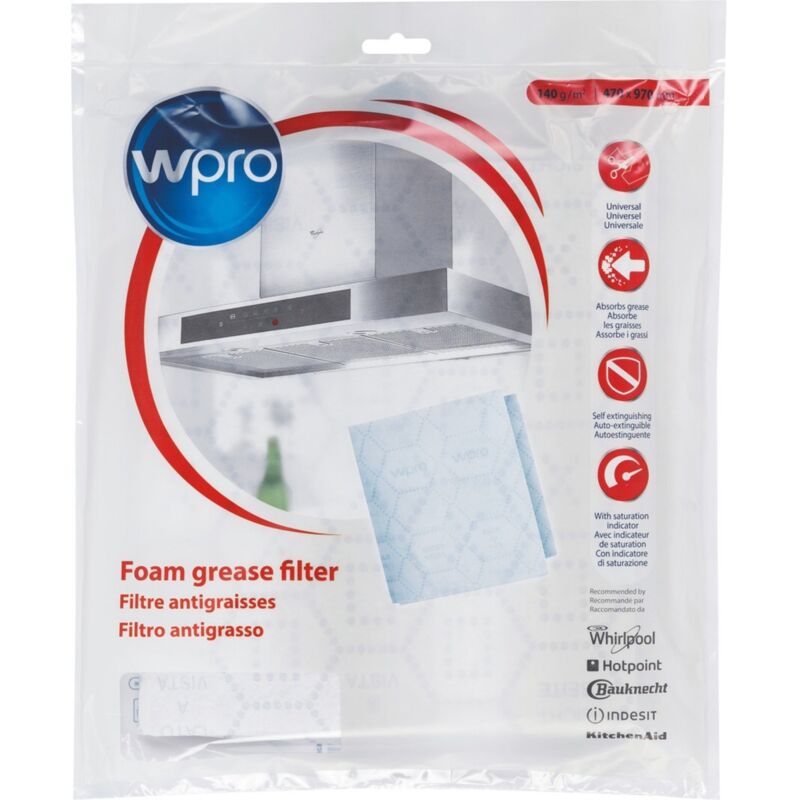 foto del prodotto filtro antigrasso cappa universale faber whirlpool elica 47x97 saturazione