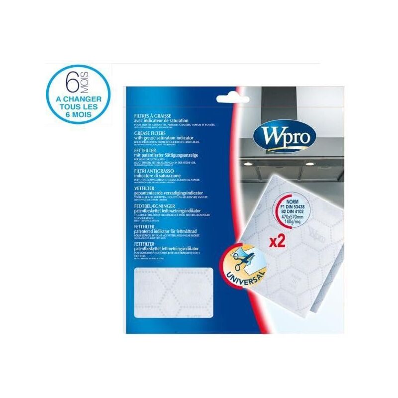 foto del prodotto filtro antigrasso con indicatore di saturazione al pezzo originale accessori e prodotti wpro 510833662894876665