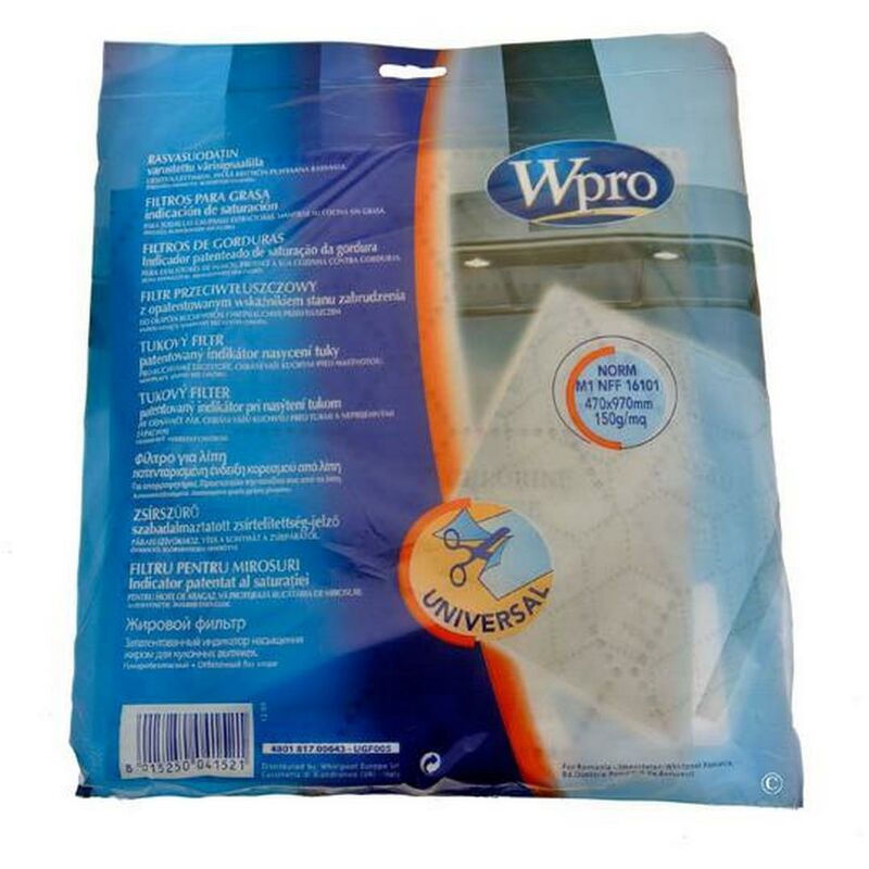 foto del prodotto filtro antigrasso con indicatore di saturazione al pezzo originale accessori e prodotti wpro 510833663946269640