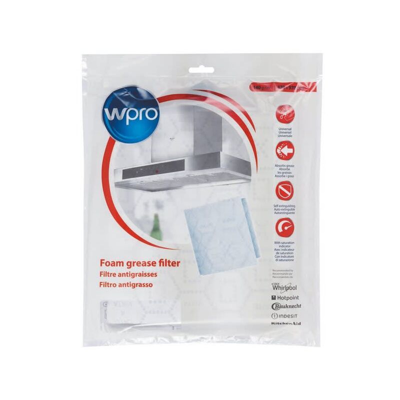 foto del prodotto filtro antigrasso in carta 97x47 per cappa whirlpool