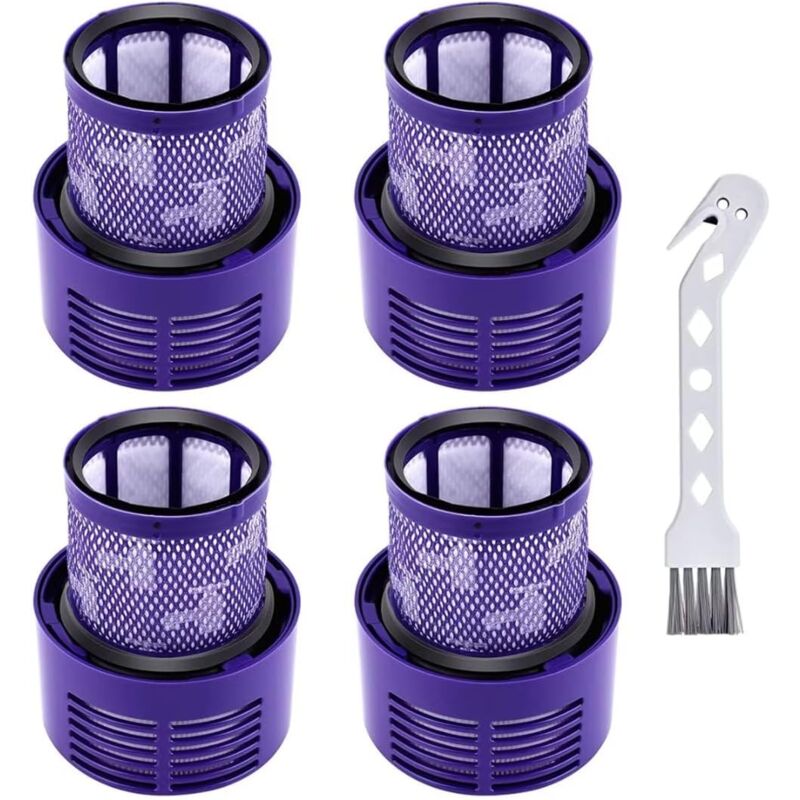 foto del prodotto filtro applicabile per dyson v10 sv12, 4 confezioni di filtri di ricambio lavabili per dyson v10 cyclone, v10 absolute, v10 animal, v10 total clean,