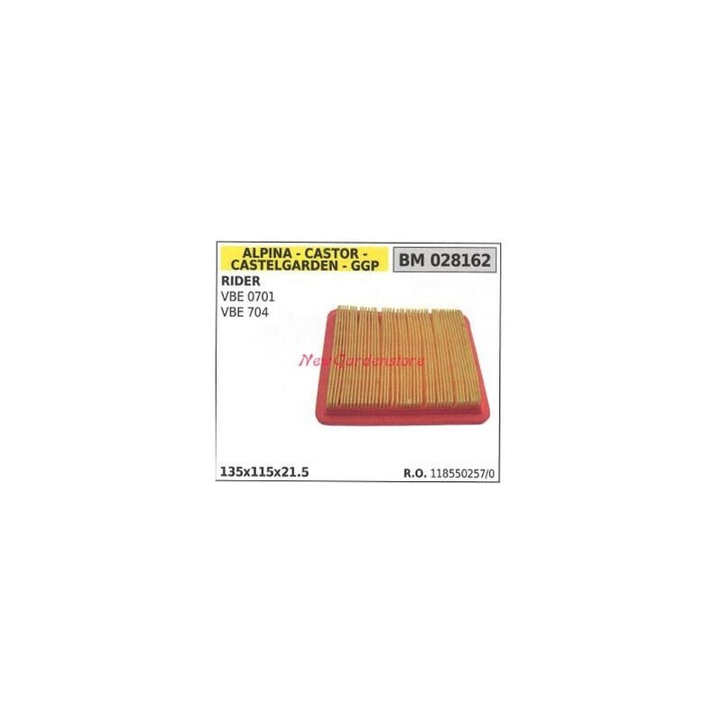 foto del prodotto filtro aria alpina motore rasaerba rider vbe 0701 704 028162