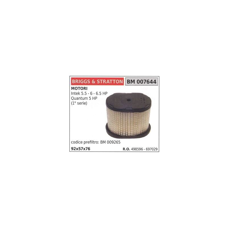 foto del prodotto filtro aria briggs stratton rasaerba tagliaerba intek 5.5 6 6.5hp 498596 697029