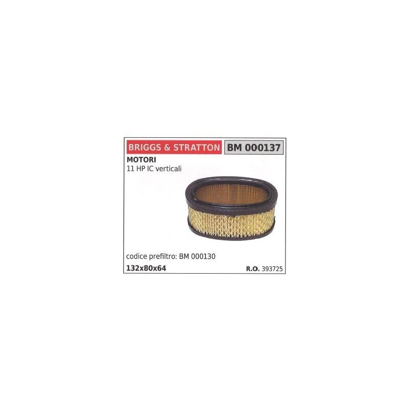foto del prodotto filtro aria briggs stratton rasaerba tosaerba tagliaerba 11 hp ic verticale