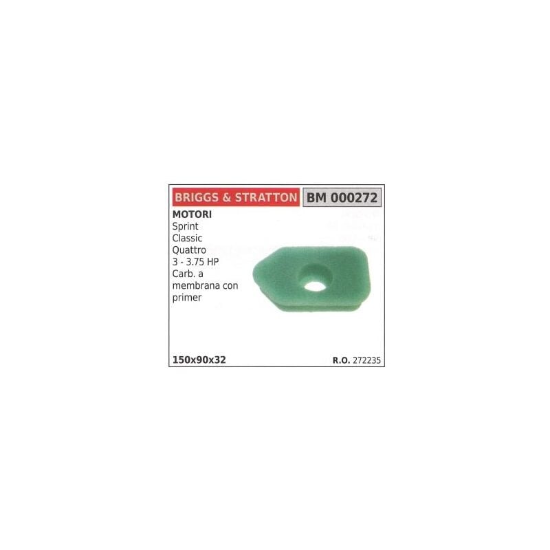 foto del prodotto filtro aria briggs stratton rasaerba tosaerba tagliaerba sprint 150x90x32 mm