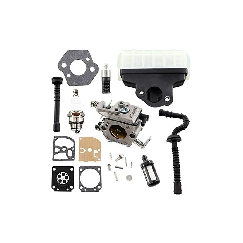 foto del prodotto filtro aria carburatore, kit di riparazione carburatore, adatto per motoseghe stihl 021 023 025 ms210 ms230 ms250 ms 210 230 250, pezzi di ricambio,
