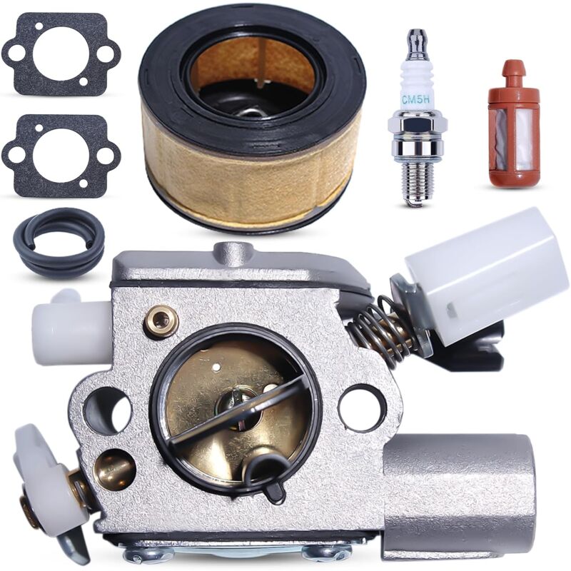 foto del prodotto filtro aria carburatore, tubo carburante, candela per motosega stihl ms231 ms251 ms231c ms251c ms241 ms241c, ricambio 1143 120 0611 1143 120 0617