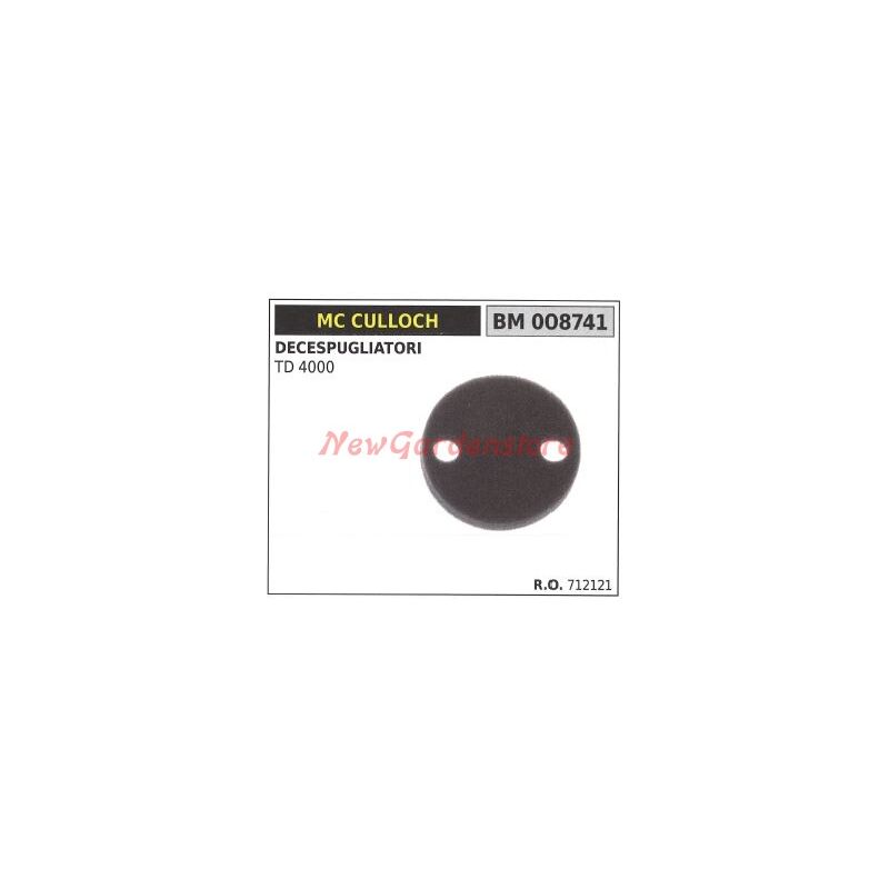 foto del prodotto filtro aria mc culloch decespugliatore td 4000 008741