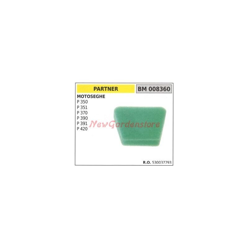 foto del prodotto filtro aria partner per motosega p 350 351 370 390 391 420 008360