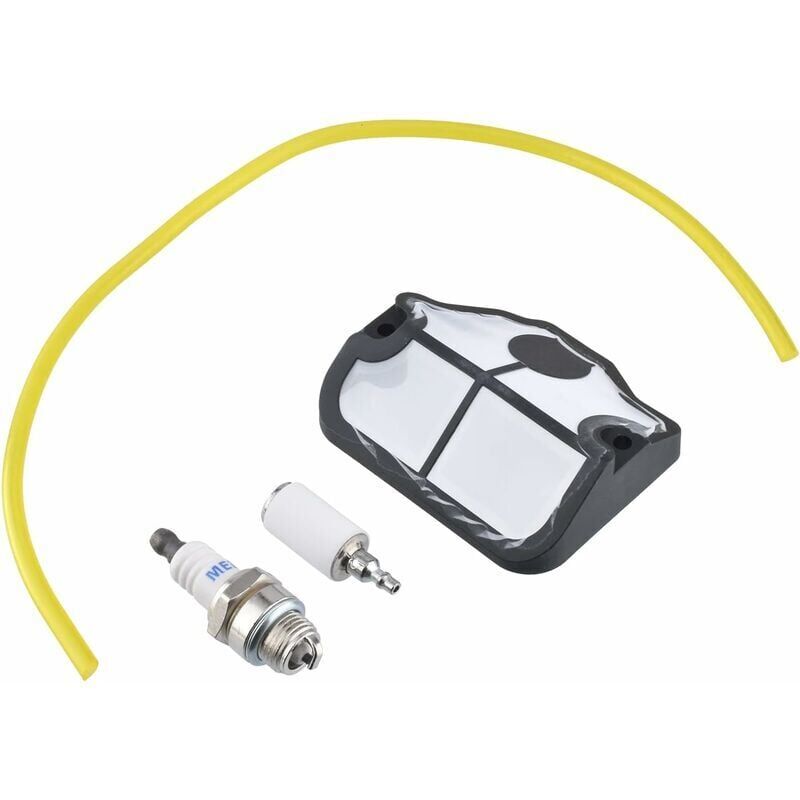 foto del prodotto filtro aria, tubo carburante e candela per motosega husqvarna 36 41 136 le 141 le 137 e 142 e 