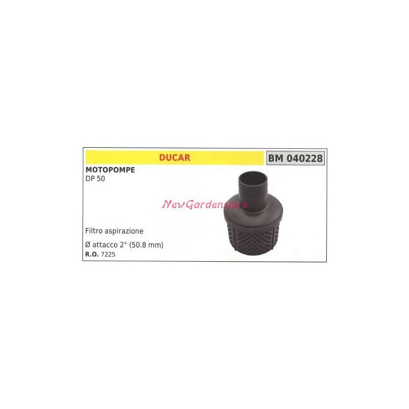 foto del prodotto filtro aspirazione ducar motopompa dp 50 040228
