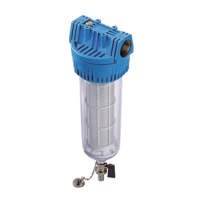 foto del prodotto filtro autopulente da 3 4 serie cw con cartuccia e inserti in ottone