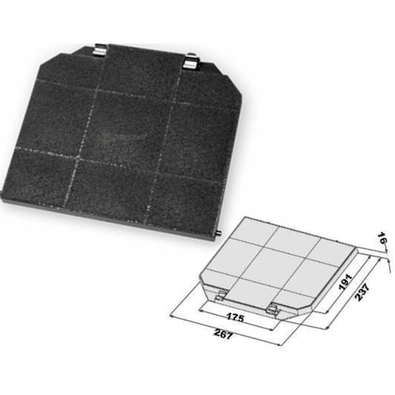 foto del prodotto filtro cappa carboni attivi 267x237 mm faber isola premio sensor axia