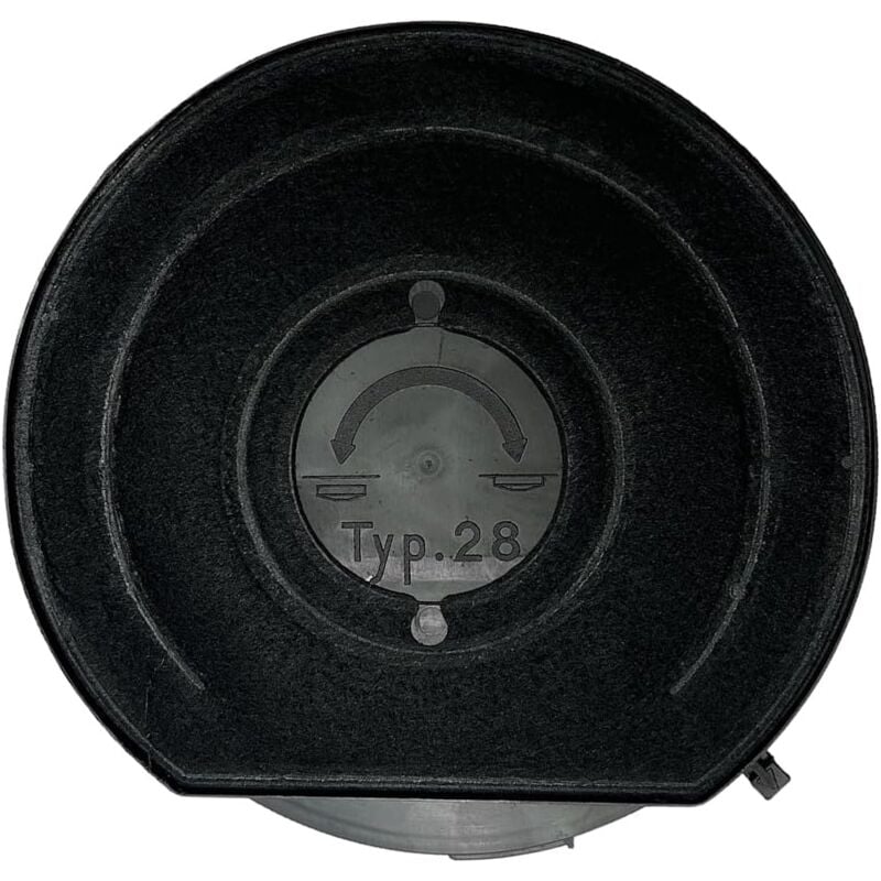 foto del prodotto filtro carbone circolare per cappa elica whirlpool rex, dimensione 240x33 mm , mod.28 f00173 s modelli compatibili elisummer, elisummer lux e totem