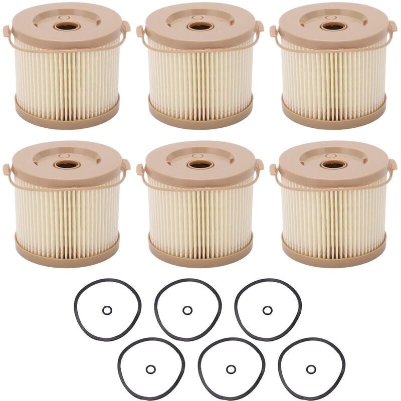 foto del prodotto filtro carburante, 6 pezzi filtro carburante separatore acqua filtro olio filtro acqua sostituzione per racor 2010pm or 500fg separatore filtro