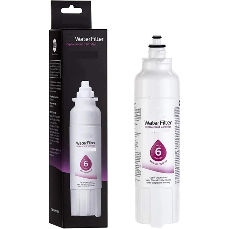 foto del prodotto filtro dell acqua di ricambio per frigorifero lt800p, compatibile con lg, adq73613401 s lt800pc, adq73613402, compatibile con kenmore, 9490 1 pezzo 