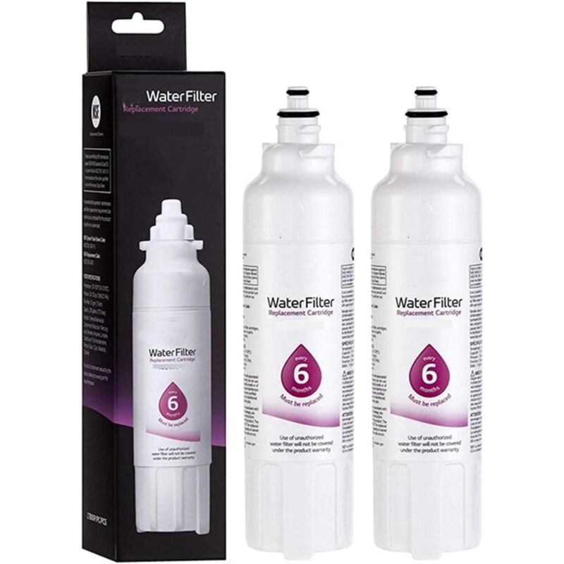 foto del prodotto filtro dell acqua di ricambio per frigorifero lt800p, compatibile con lg, adq73613401 s lt800pc, adq73613402, compatibile con kenmore, 9490 2 pezzi 