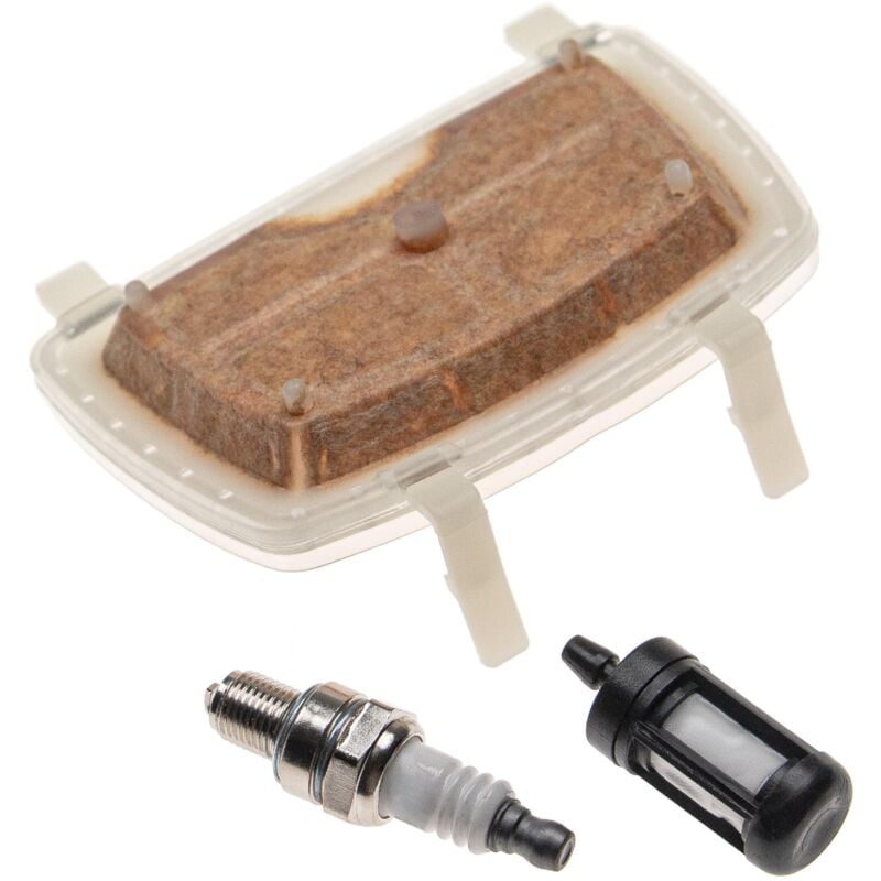 foto del prodotto filtro dell aria, filtro carburante, candela compatibile con stihl ms 171, 201, 181, 211 motosega set di manutenzione vhbw