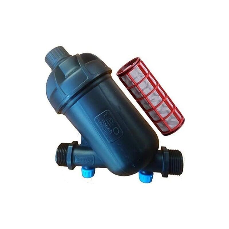 foto del prodotto filtro di irrigazione a maglie 1 per tubo da 32 mm. tappo di scarico incluso. utilizzato nelle installazioni di irrigazione
