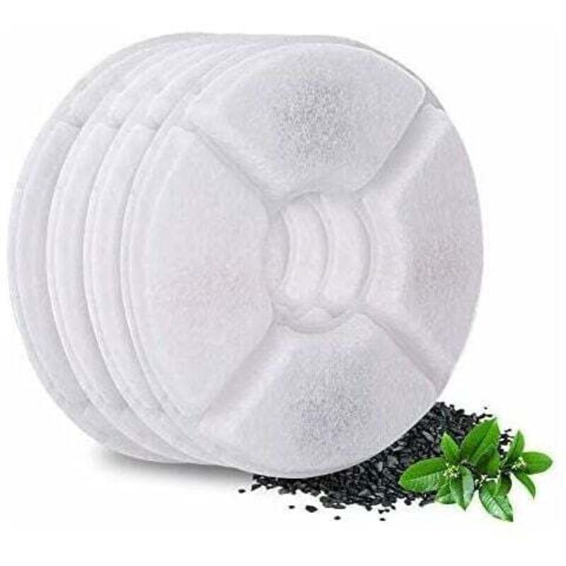 foto del prodotto filtro fontana per gatti,filtri ricambio per fontanelle,filtro carboni attivi filtro ricambio per fontanelle filtri per fontana per gatti fiore fontanella acqua,4pcs