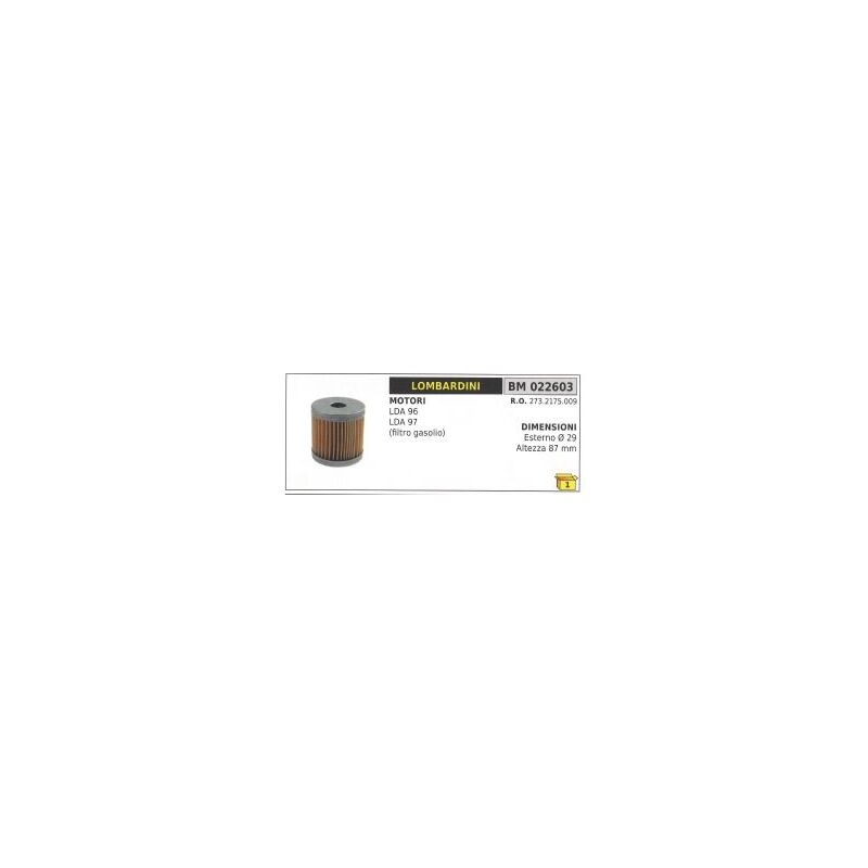foto del prodotto filtro gasolio lombardini lda96 lda97 motocoltivatore 273.2175.009
