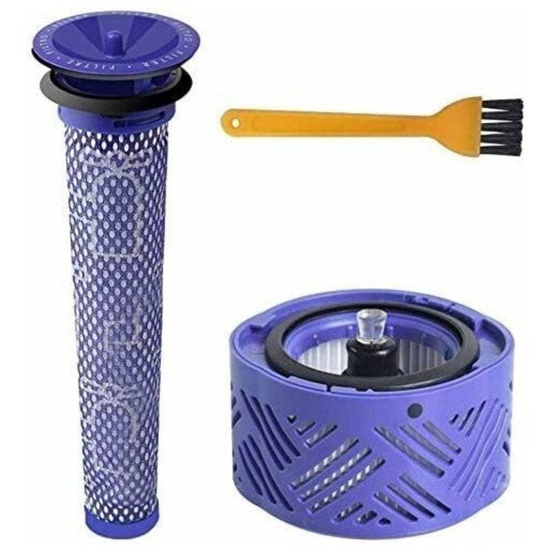 foto del prodotto filtro hepa post motore v6 e prefiltro per aspirapolvere v6 v7 v8, kit filtri di ricambio serie dyson v6, accessorio per aspirapolvere dy 966912 03