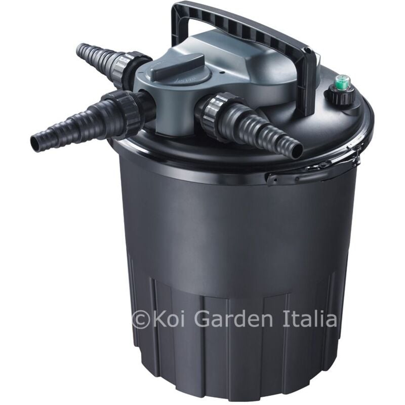 foto del prodotto filtro laghetto stagno a pressione cbf6000 con 80 litri e lampada uv c 11 watt