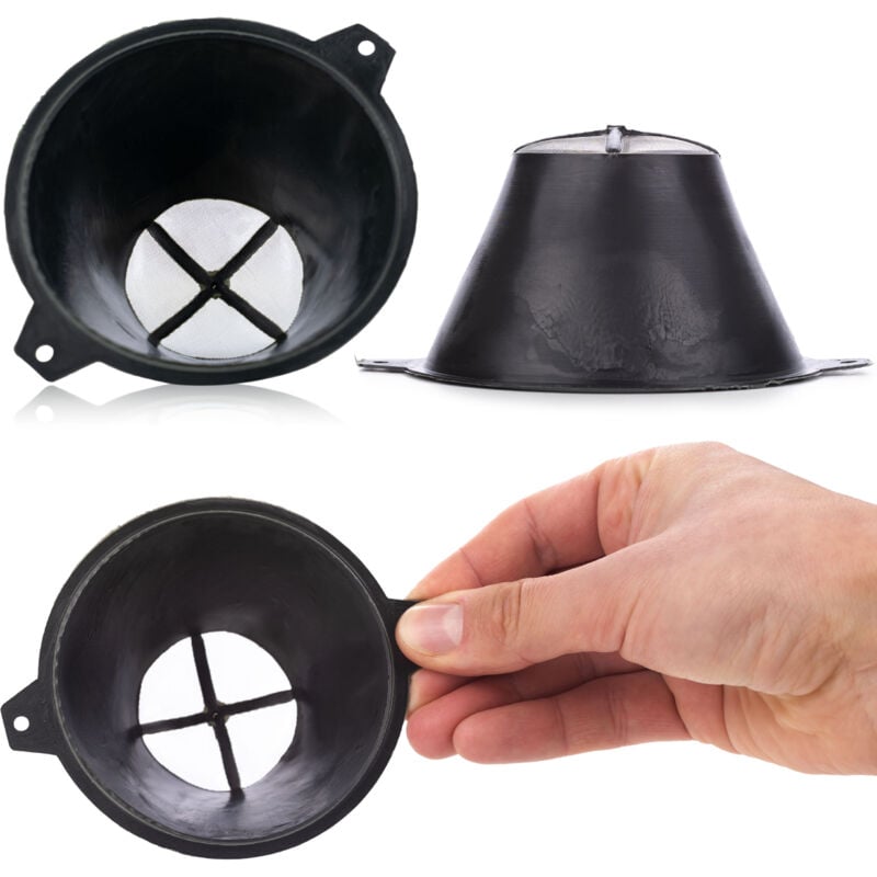 foto del prodotto filtro nero per filtrare la vernice (80x50x60mm)