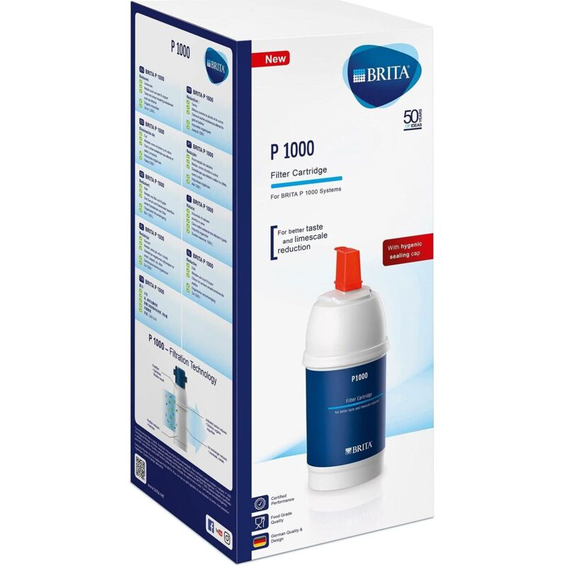 foto del prodotto filtro p1000 per sistema filtrante mypure p1, 1200 l 12 mesi confezione da 1 riduce calcare, metalli, cloro e impurit per un gusto migliore e