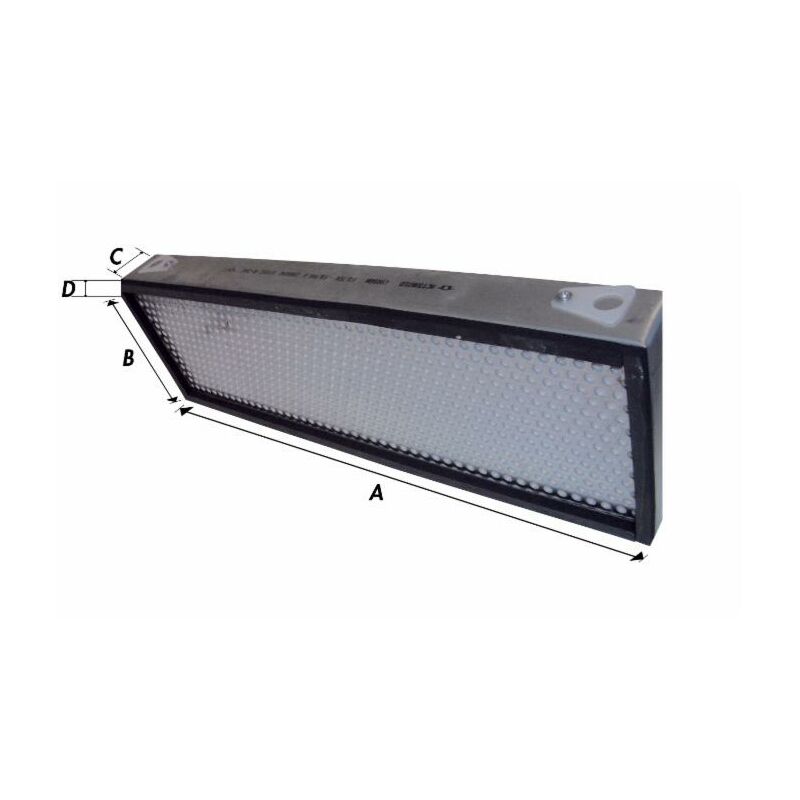 foto del prodotto filtro panclean ax9294 ai carboni attivi per cabina adattabile al rif. originale panclean ax9294 520x120x73mm