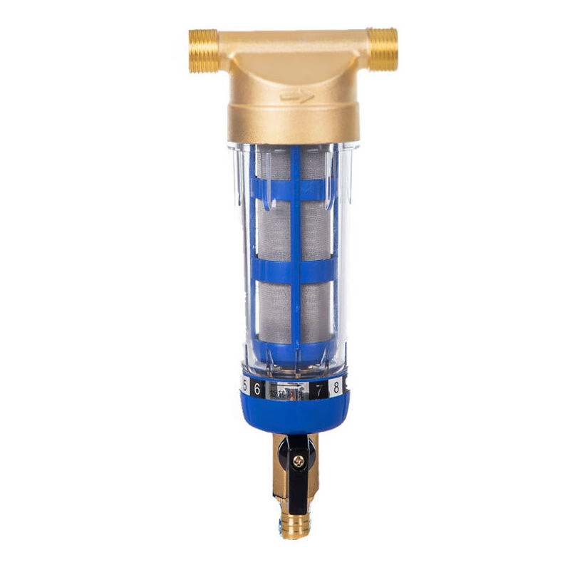 foto del prodotto filtro per acqua sedimentaria riutilizzabile spin down applicabile, filtro per acqua di sedimentazione con filtro sostitutivo, prefiltro per acqua