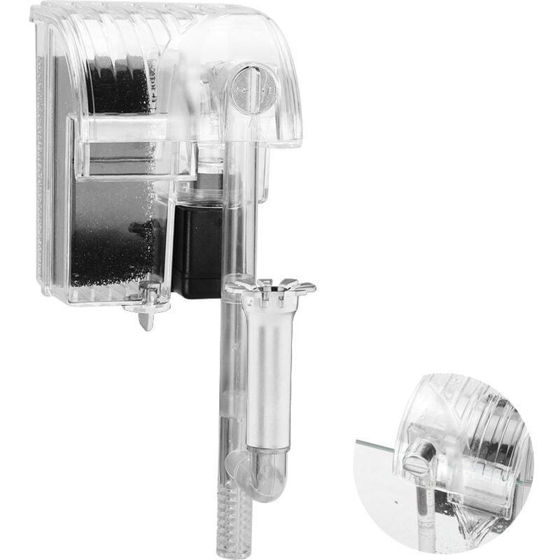 foto del prodotto filtro per acquario con cascata, filtro per acquario sospeso, filtro per acquario, pompa per ossigeno sommergibile dh06 1