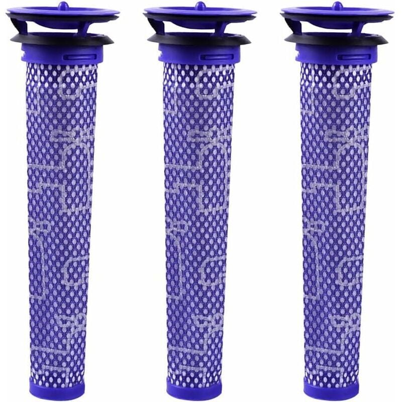 foto del prodotto filtro per aspirapolvere dyson v8 v7 v6 dc62, gu.b good mix di filtri di materiali standard blu, confezione da 3