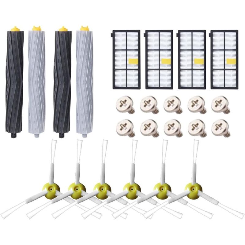 foto del prodotto filtro per aspirapolvere, kit di parti accessorie compatibile con roomba serie 800 805 850 860 865 866 870 871 880 886 890 891 895 896 900 filtri e