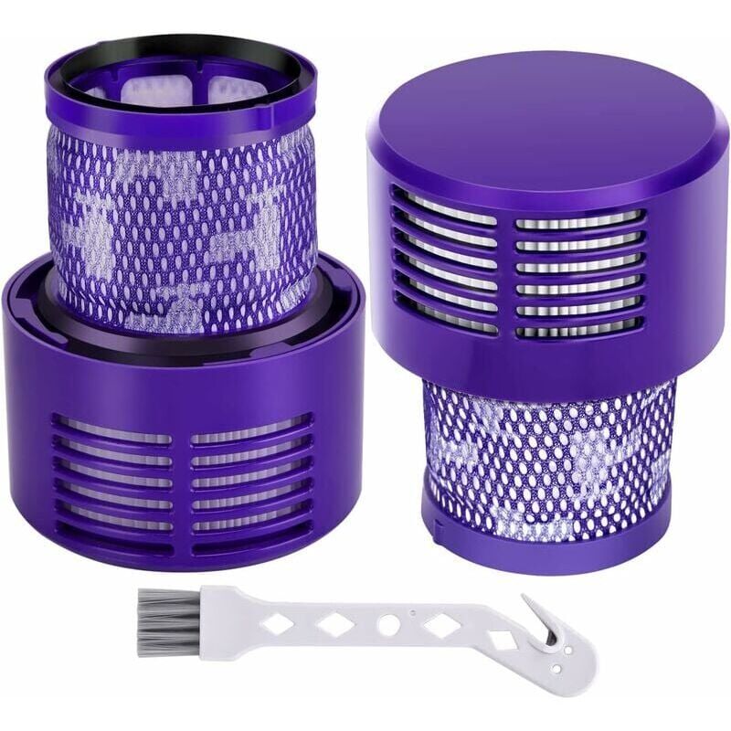 foto del prodotto filtro per dyson v10 sv12, confezione da 2 filtri di ricambio per aspirapolvere dyson v10 sv12 cyclone series, accessorio senza fili v10 absolute