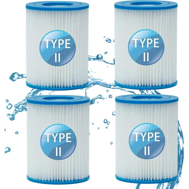 foto del prodotto filtro per piscina per bestway 58094, per filtro bestway tipo ii, filtro per piscina (4 pezzi)