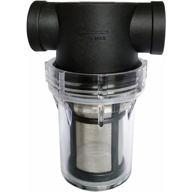 foto del prodotto filtro per pompa dell acqua pipeline 3 4 con filtro in acciaio inossidabile da 100 maglie, filtro a maglie in linea per irrigazione del giardino