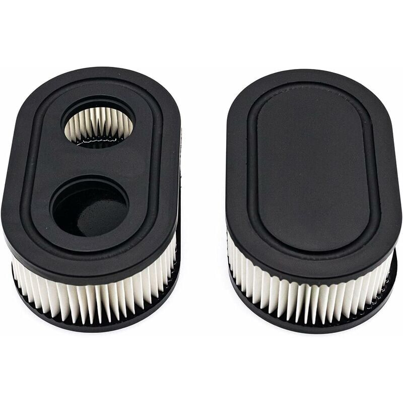 foto del prodotto filtro per tosaerba 2 pezzi, ricambio briggs stratton, filtro aria per tosaerba, filtro aria motore, motore per tosaerba sostituisce 798452 593260